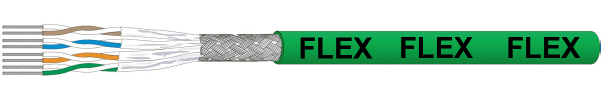 CU 7702 flex TC S/FTP 4x2x0.13 vert - 4P FRNC/LSOH 862MHz Cat.7, Dca