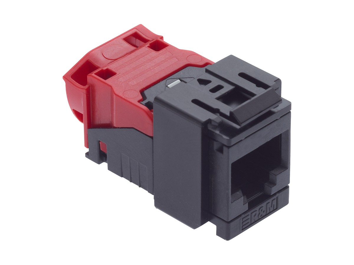 R&Mfreenet Module de raccord 1xRJ45/u - Cat.6A EL, non blindé, SNAP-IN, P. à 100