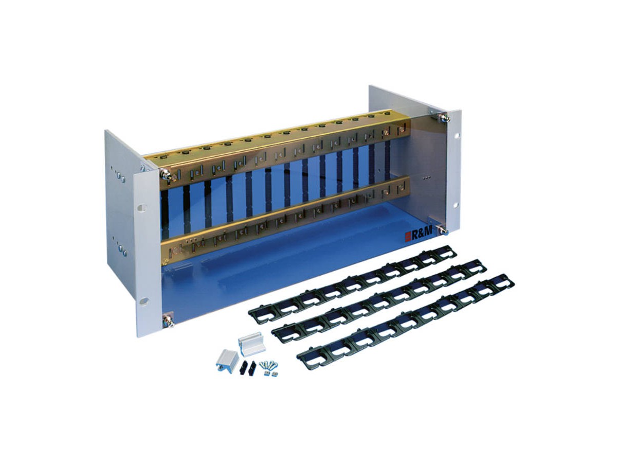 VS83 Module 19" 4UH Typ S - P167mm, rail de montage pour 14 places