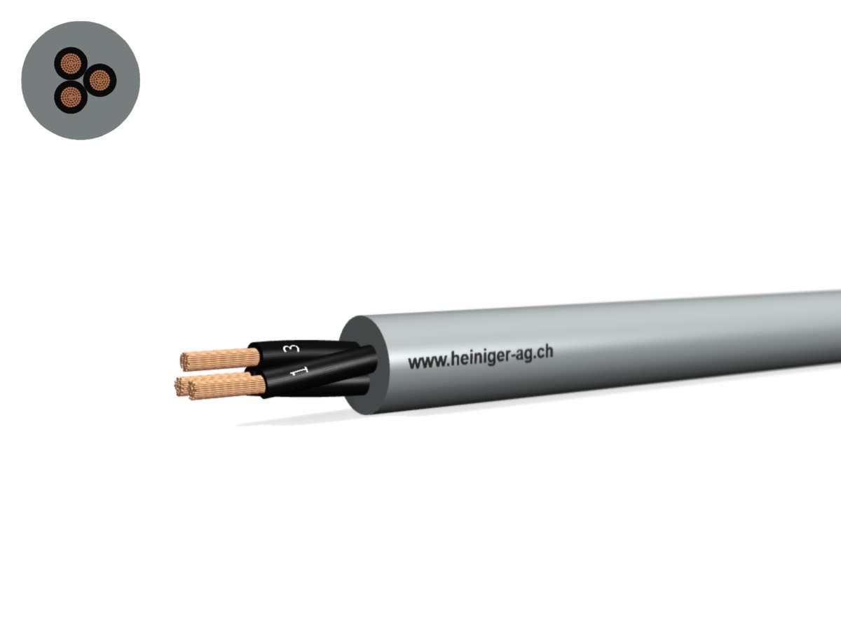 TT-flex Eca PVC 3x0.75 OZ num 1-3 gr - 300/500V