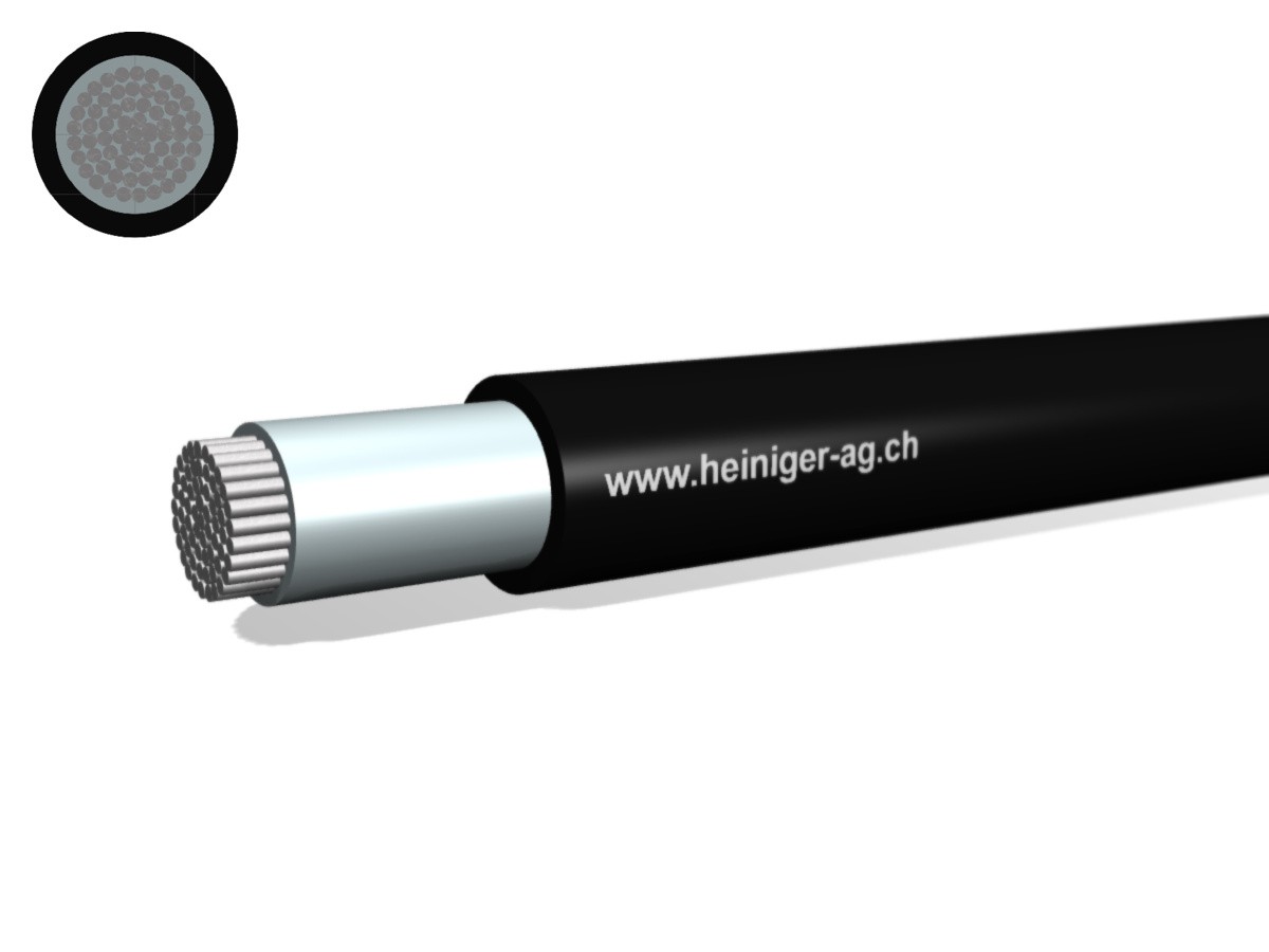 Cond. isolation caoutchouc san-hal 1x500 - Eca NSHXAFÖ nr 80°C 1.8/3kV