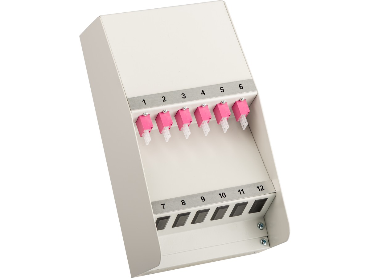 AP KEV mini H-Line 4xLCd MM OM4 - violett, Spinne RAL7035, 221x120x87mm