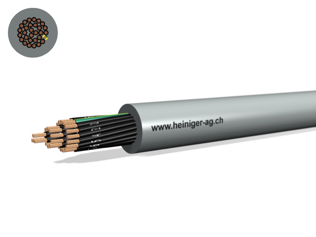 Câble commande Cca-flex 30x1.00 JZ gr - LiHH san-hal 300/500V EN 50399