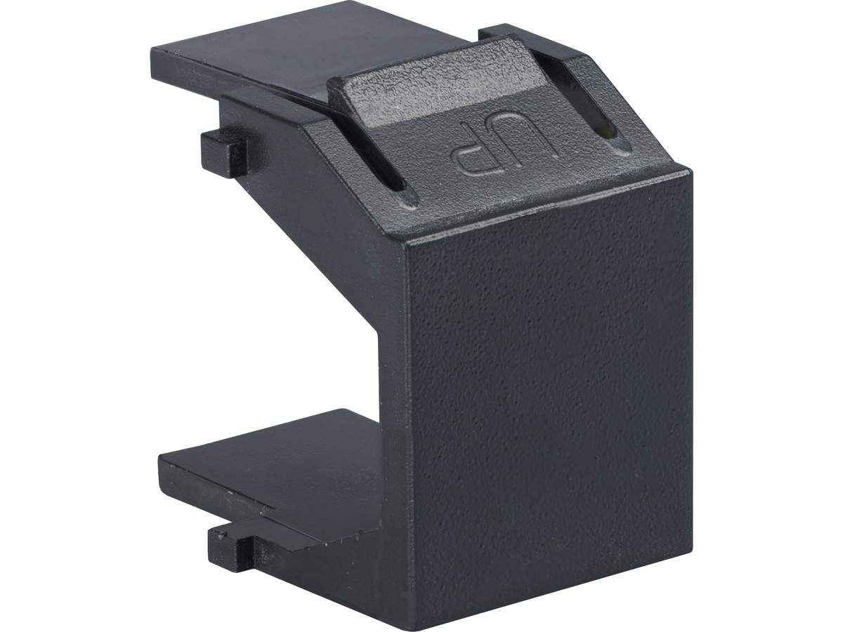 Unilan (KS) Blindabdeckung schwarz - für Dosen und Rangierpanel, Set à 10Stk.