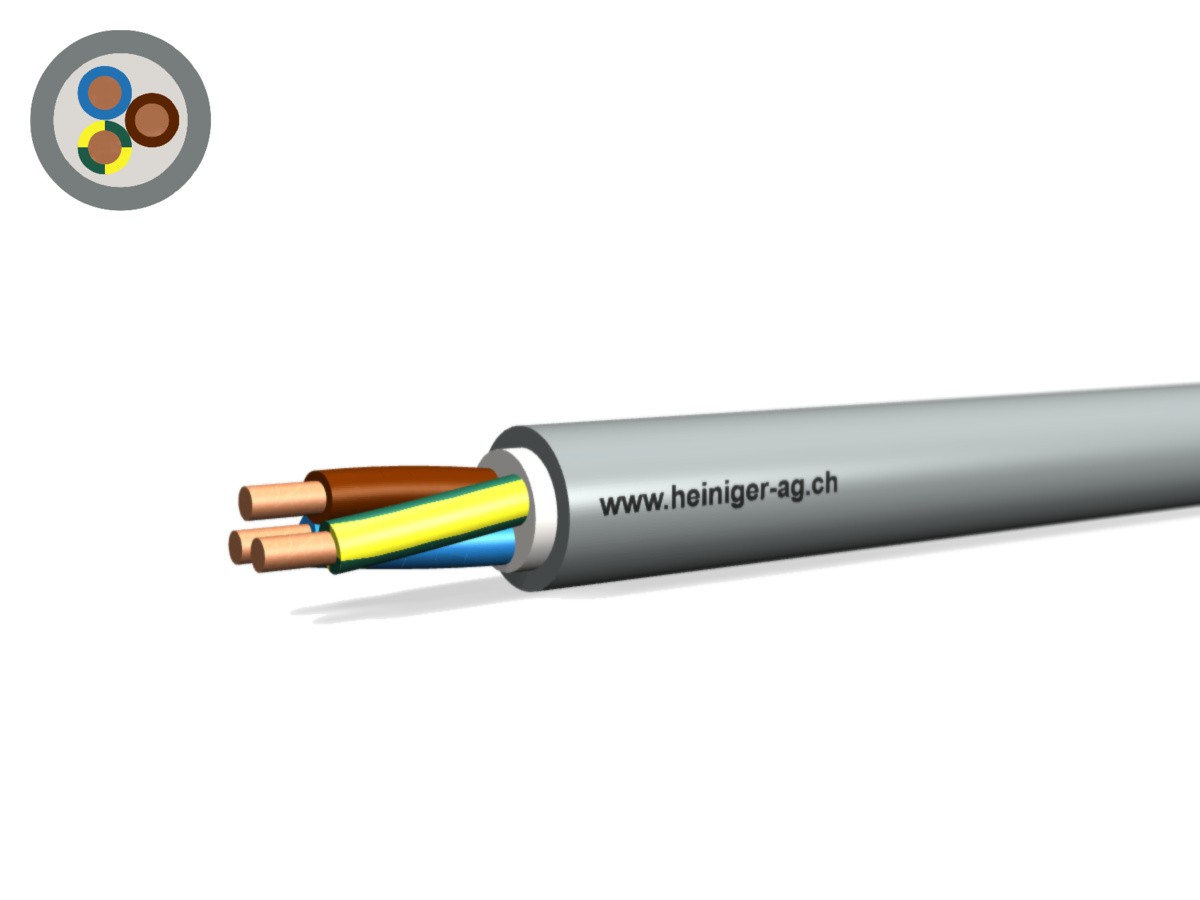 Câble TT Eca 3x2.50 LNPE PVC gr - Câble d'installat. basse tension 0.6/1kV