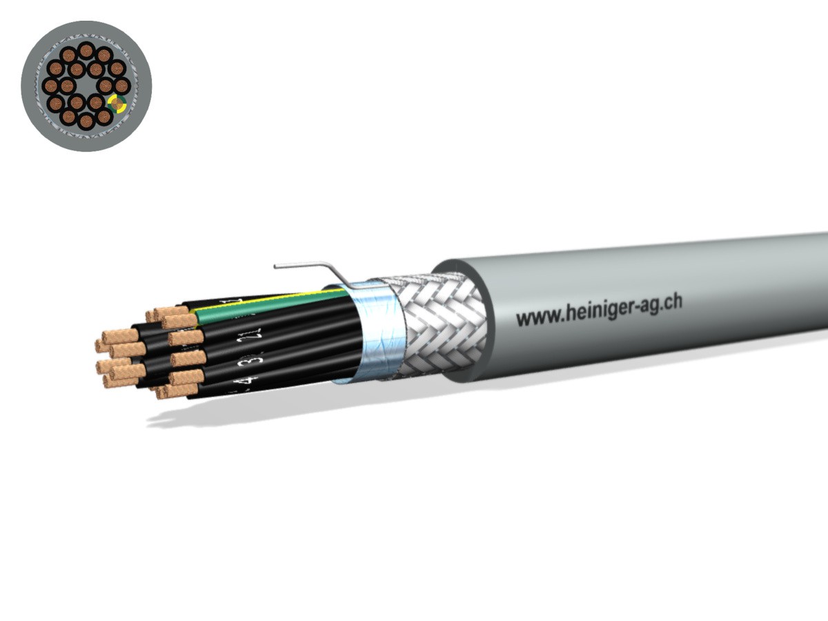 Steuerkabel Cca-flex C 18x2.50 JZ gr - LiH(St)CH hal-frei 0.6/1kV EN 50399