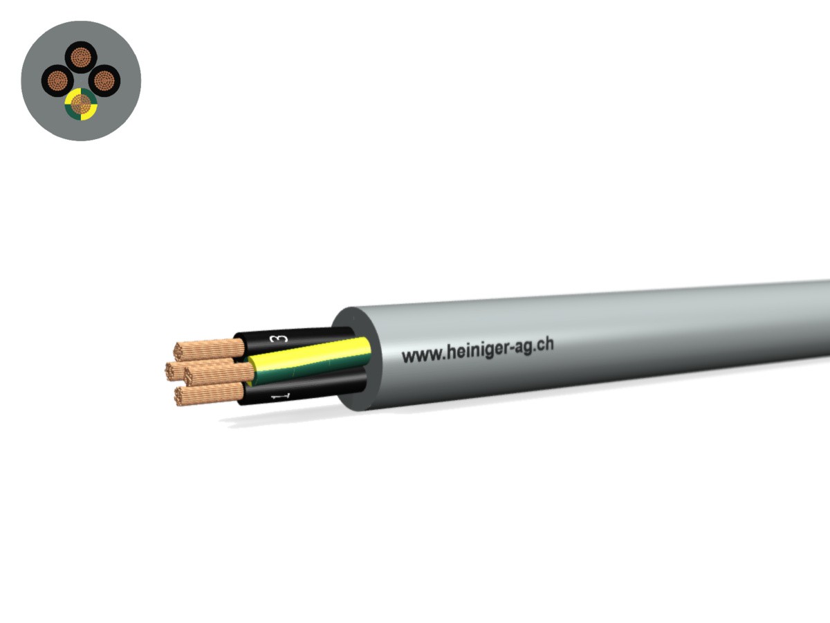 TT-flex Eca PVC 4x1.00 JZ num gr - 300/500V