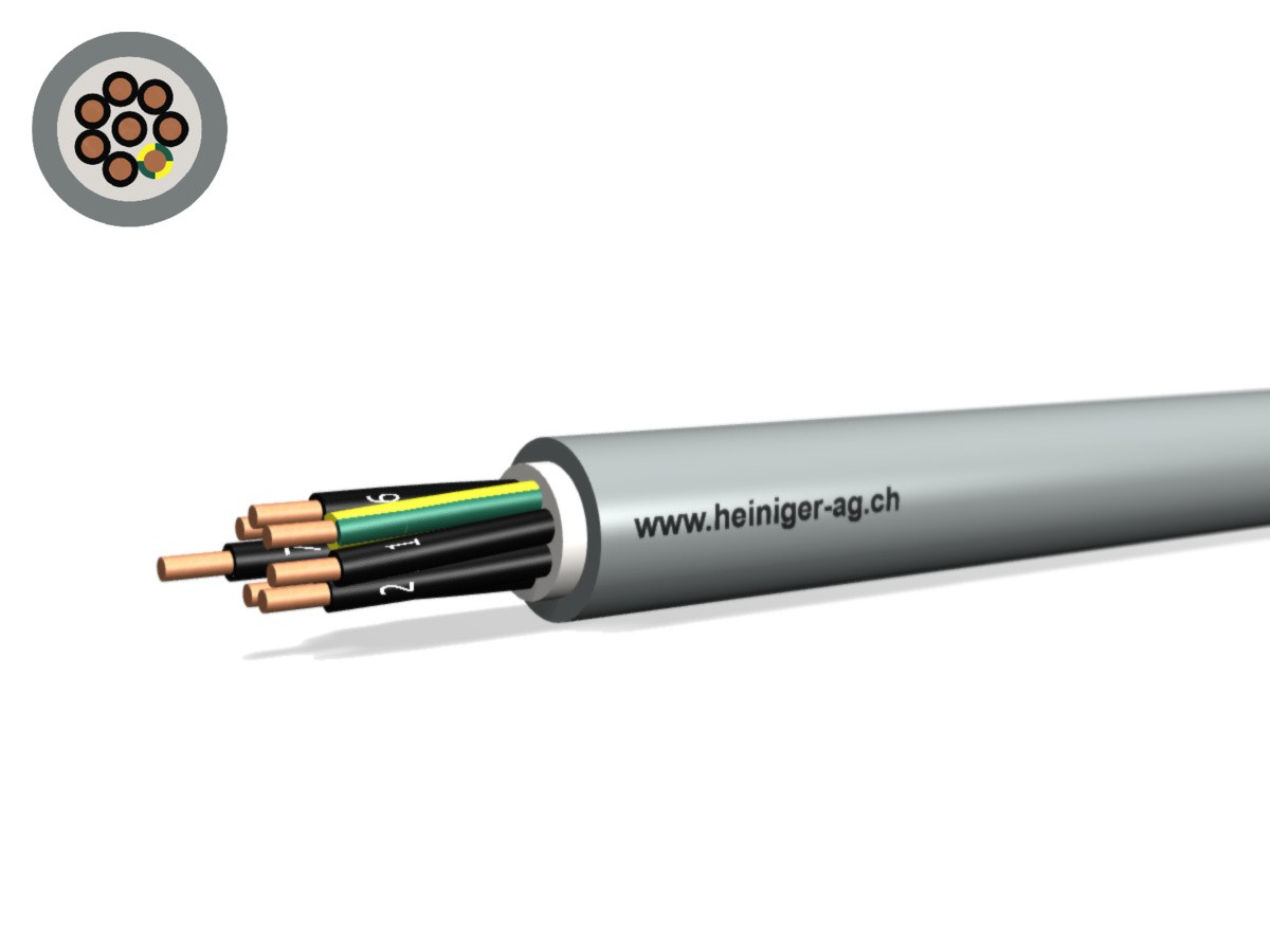 Câble TT Eca 8x1.50 LPE PVC gr - Câble d'installat. basse tension 0.6/1kV