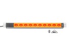 H-LINE Bloc multiprise 10xT13 - pas de 19", câble 3m, orange
