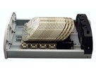 H-BEP jusqu'à 24U, introd. en haut, vide - cond. câble+module fibre, L250xH470xP100