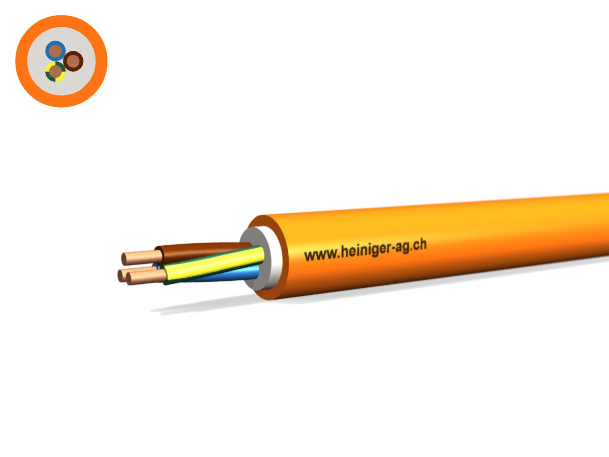 Câble de sécurité FE180 E30-E60 4x1.50 - LNPE PYROFIL san-hal or