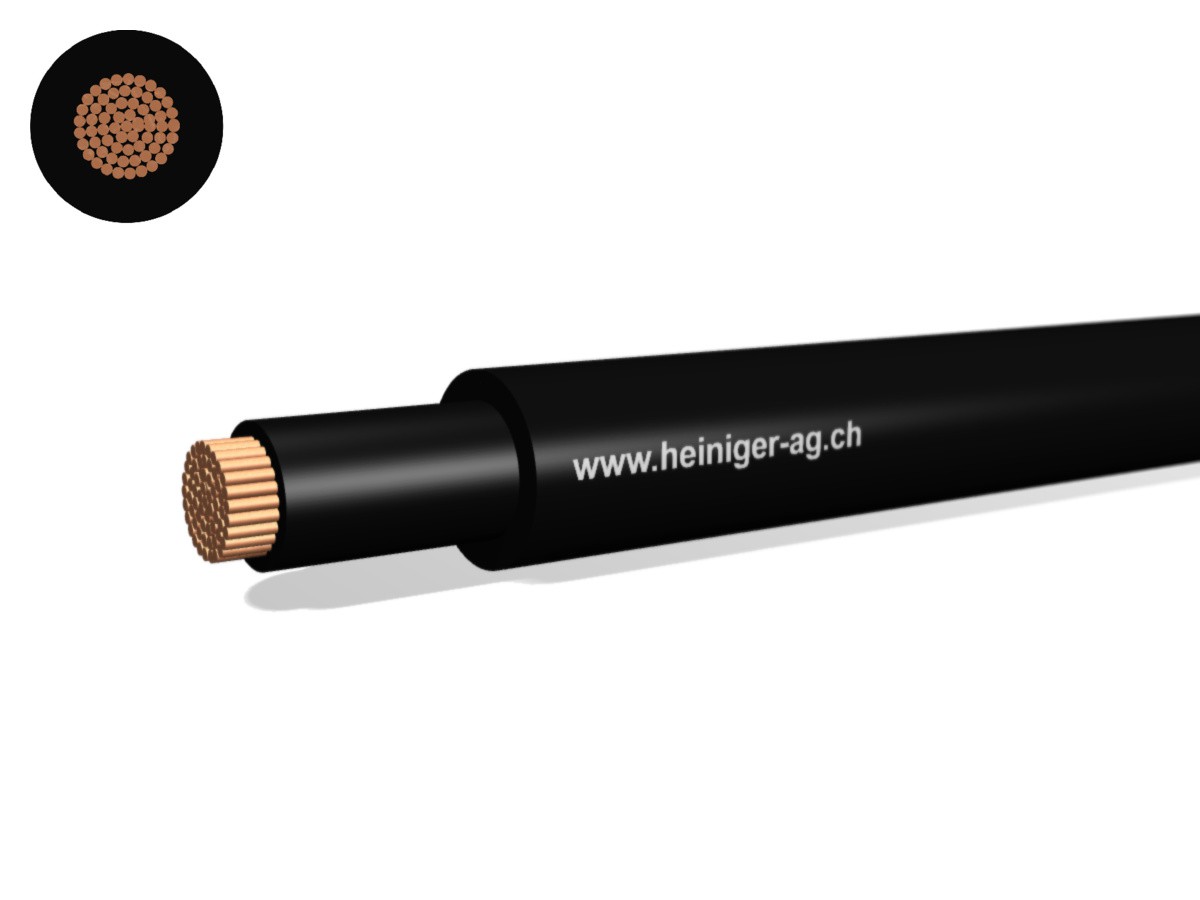 Gdv câble de raccord. Eca 1x185 nr - RAL9005 H07RN-F 450/750V renforcé,AD8