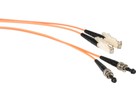 Cordon fibre optique, E2000 - ST - 62.5/125, duplex, fig.8, L= 3.0m