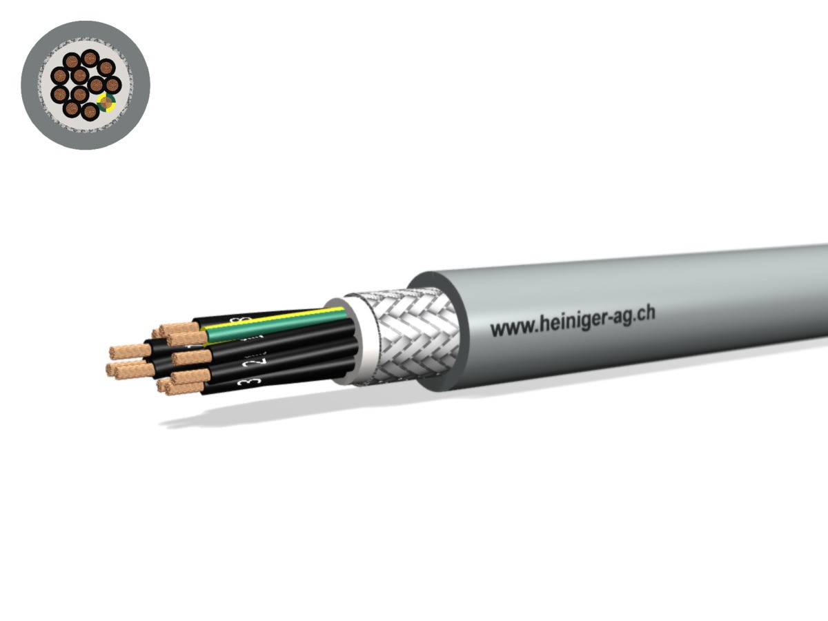 Câble PVC-PUR C 12x1.50 JZ num gr - 300/500V