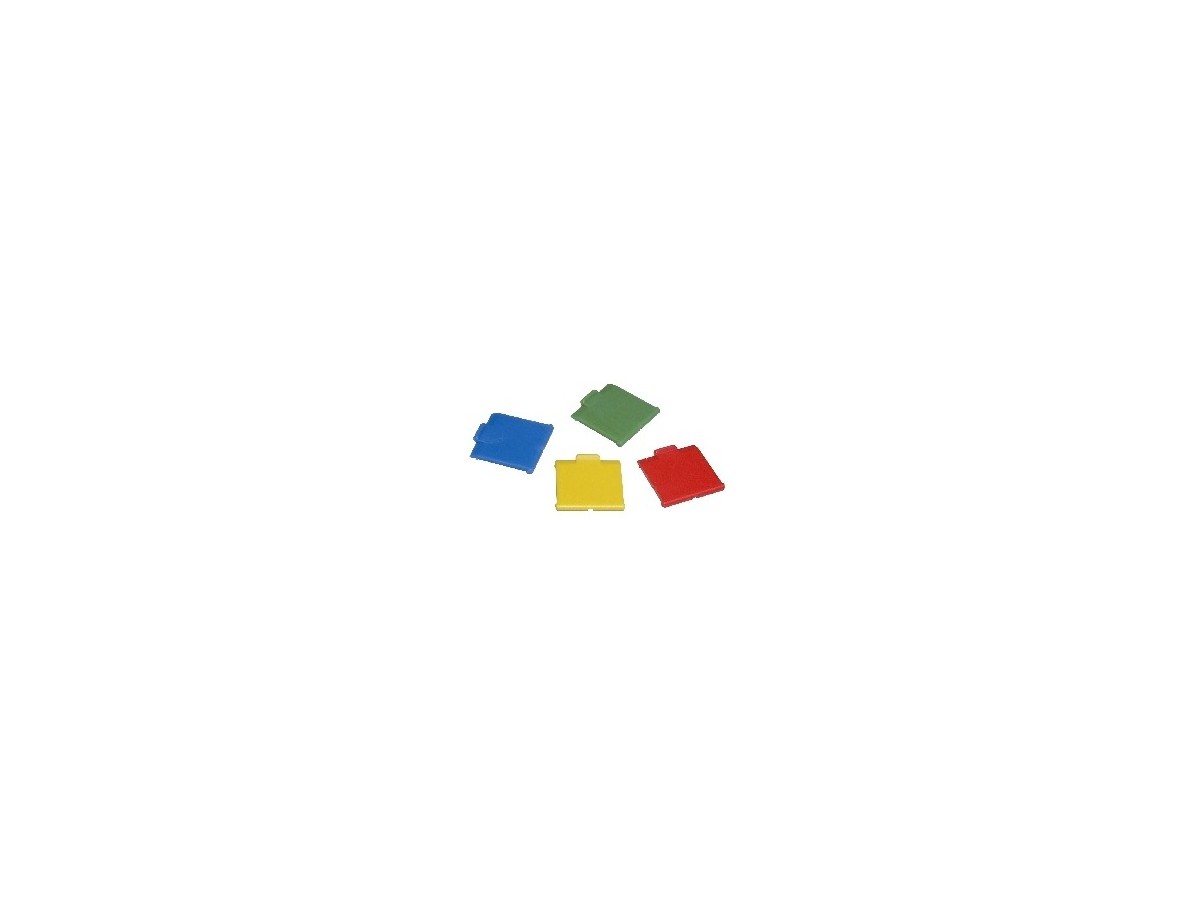 Unilan Staubschutzklappe blau - für Rangierpanel, Set à 10 Stk.