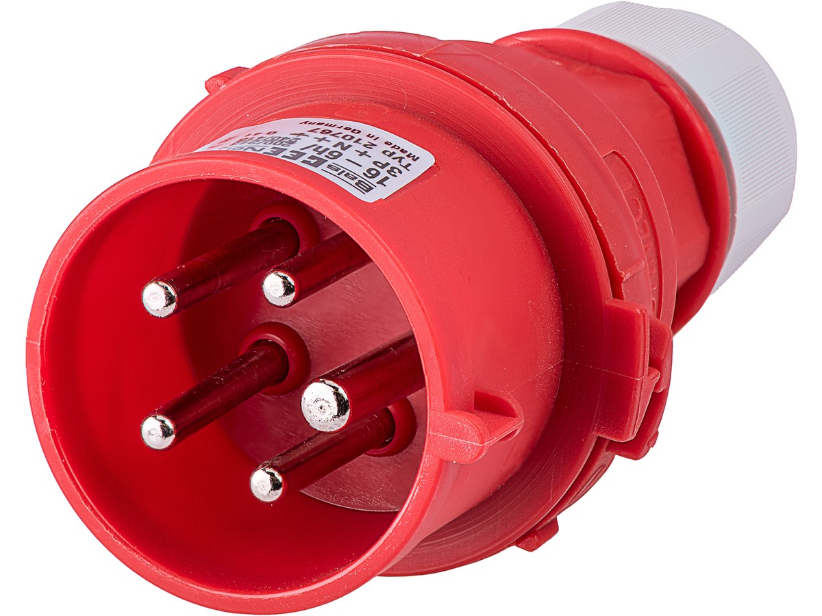 Stecker CEE 16A 5pol. - 16A/400V 6h (3L+N+PE)