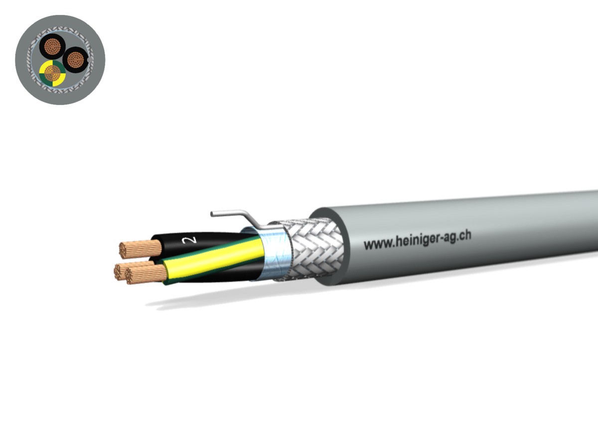 Câble commande Cca-flex C 3x2.50 JZ gr - LiH(St)CH san-hal 0.6/1kV EN 50399