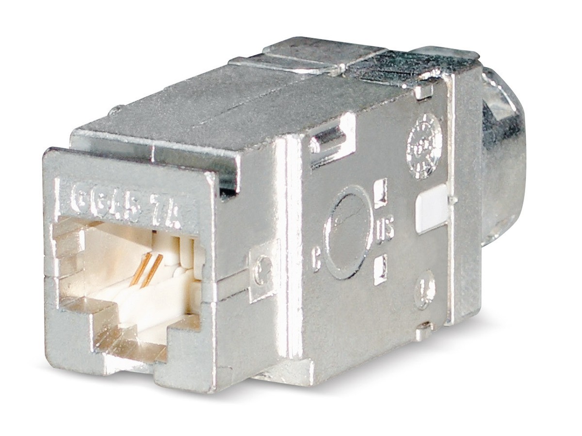 Unilan Anschlussmodul PS GG45 Kat.7A - geschirmt, inkl. Keystone Clip
