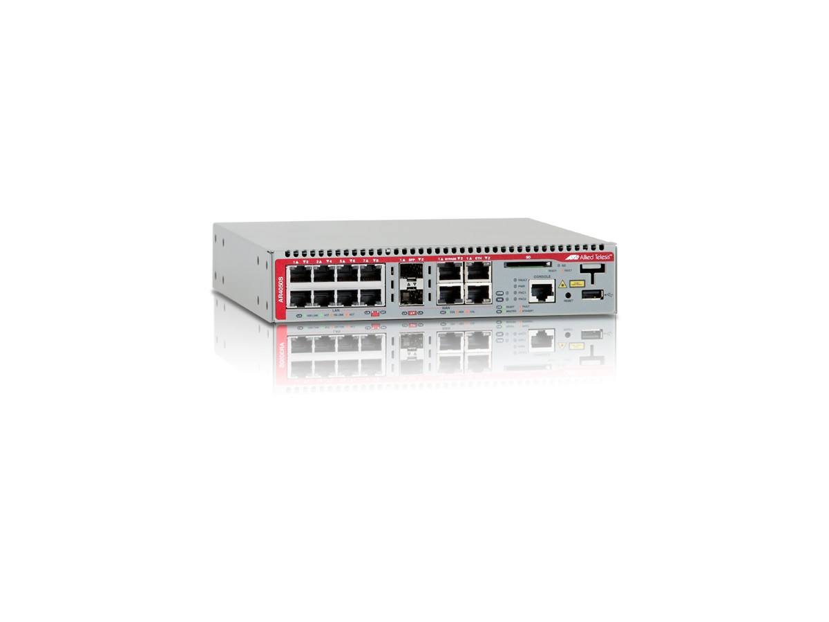 AT-AR4050S, 8x 10/100/1000 LAN - 2xWAN 2x10/100/1000T,100/1000X SFP-Combo