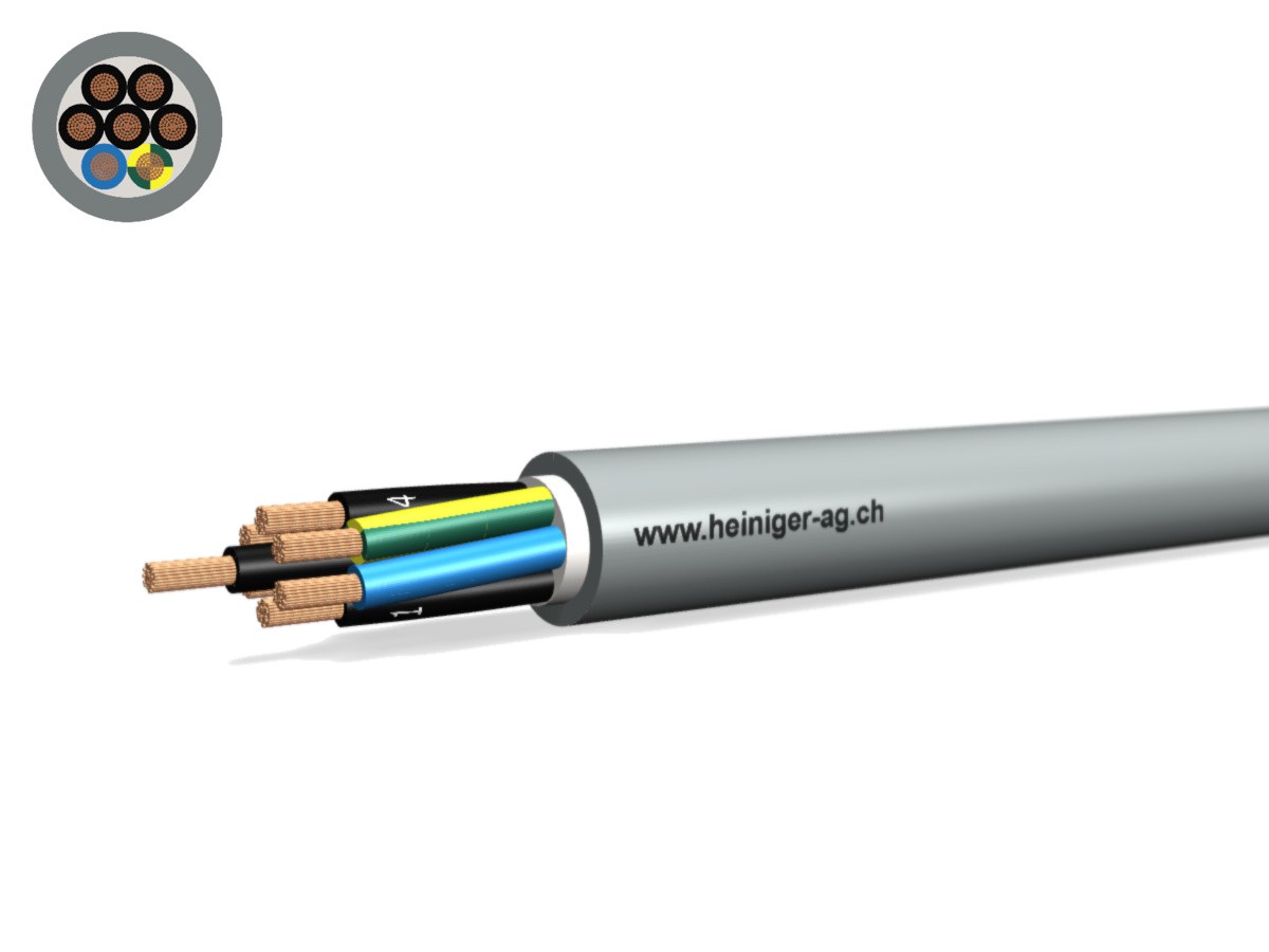 Steuerkabel Cca-flex 7x1.50 LNPE gr - LiHH hal-frei 0.6/1kV EN 50399