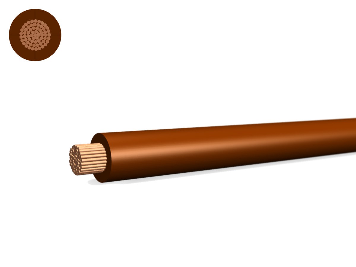 T-Seil Eca 16 PVC braun - 450/750V H07V-R