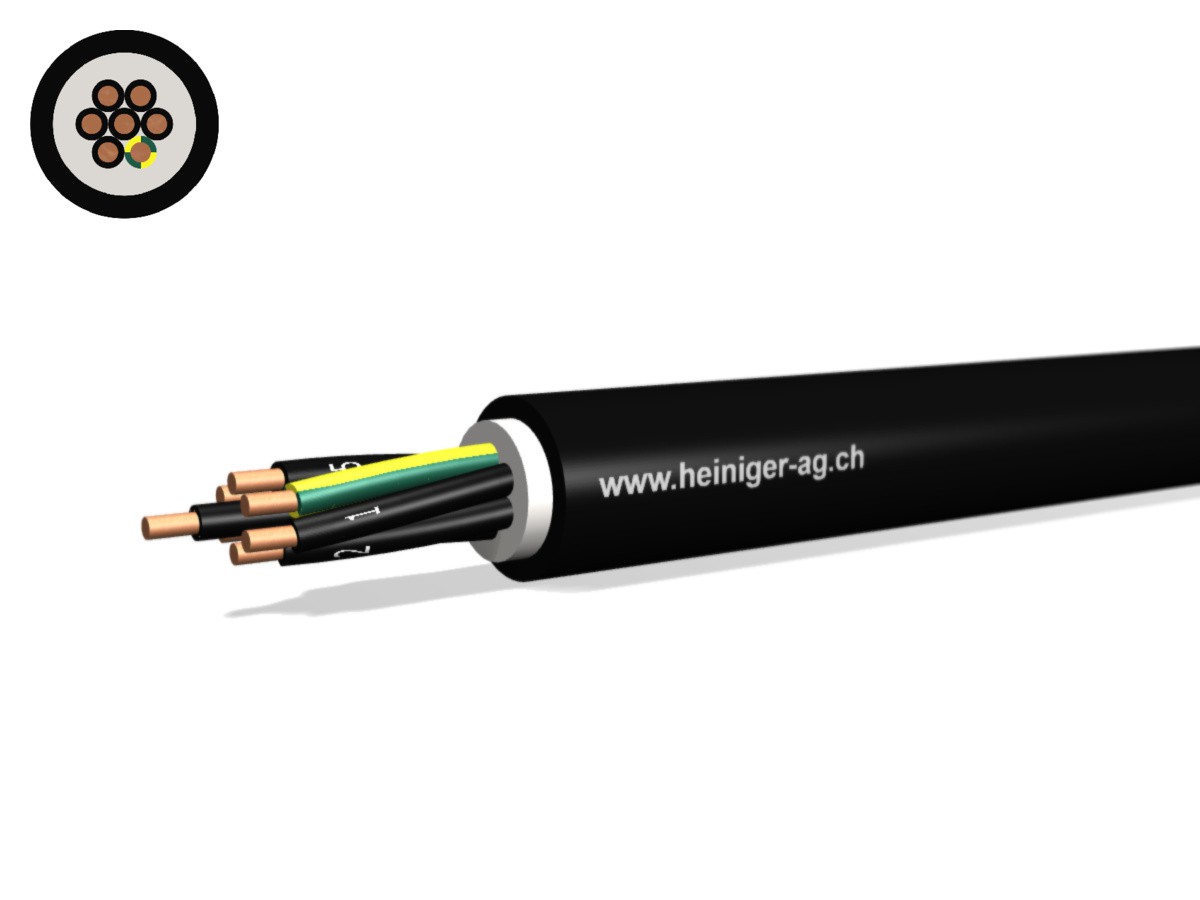 Câble enterré NYY-J Eca 7x2.50 nr - 0.6/1kV