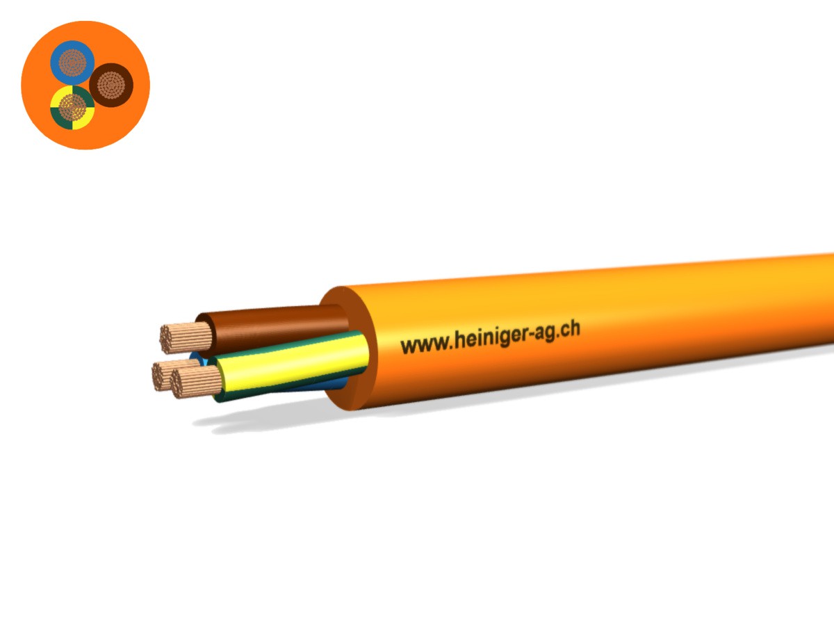 PUR-PUR Kabel Fca 3x6 LNPE or N1QQ-F - 0.6/1kV HD 308 S2