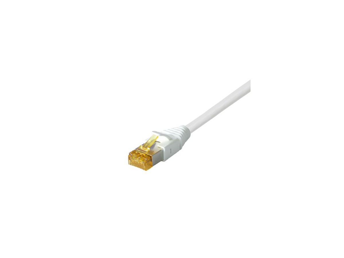 H-LINE Patch 4P S/FTP 1:1 RJ45 0.5m - Kat.6A Kabel/TLP Haube hal-frei weiss