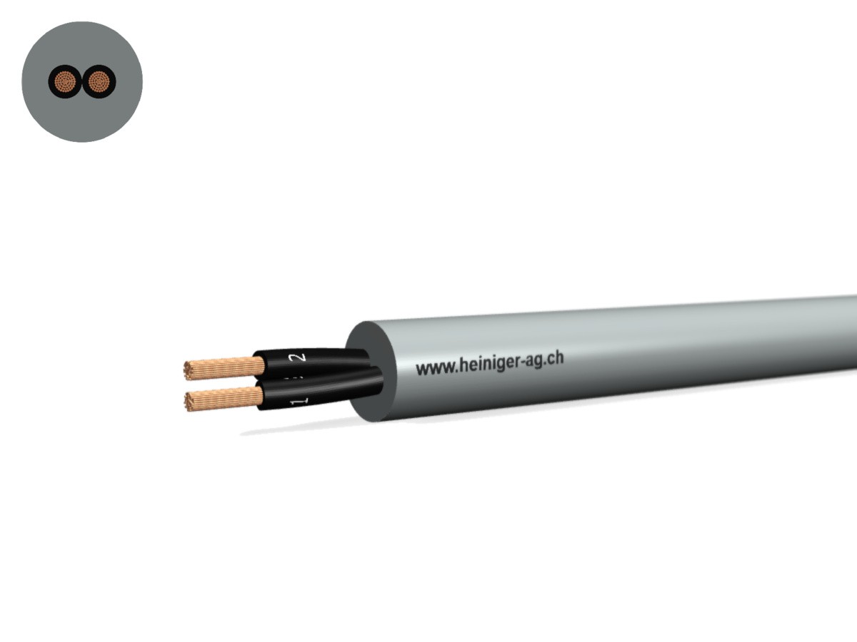 TT-flex Eca PVC 2x0.75 OZ num gr - 300/500V