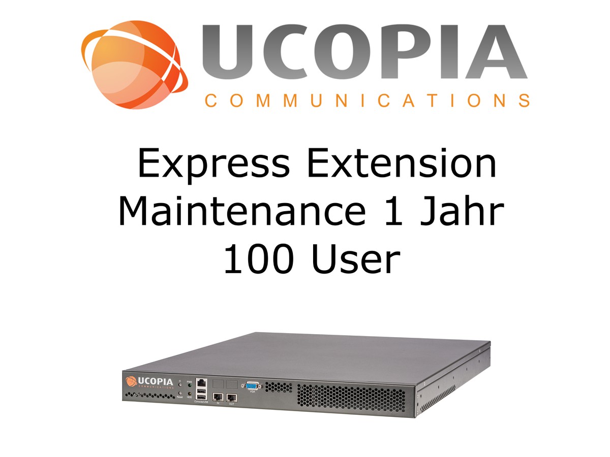 Ucopia EXP Maintenance Extension, 1 an - 100 User