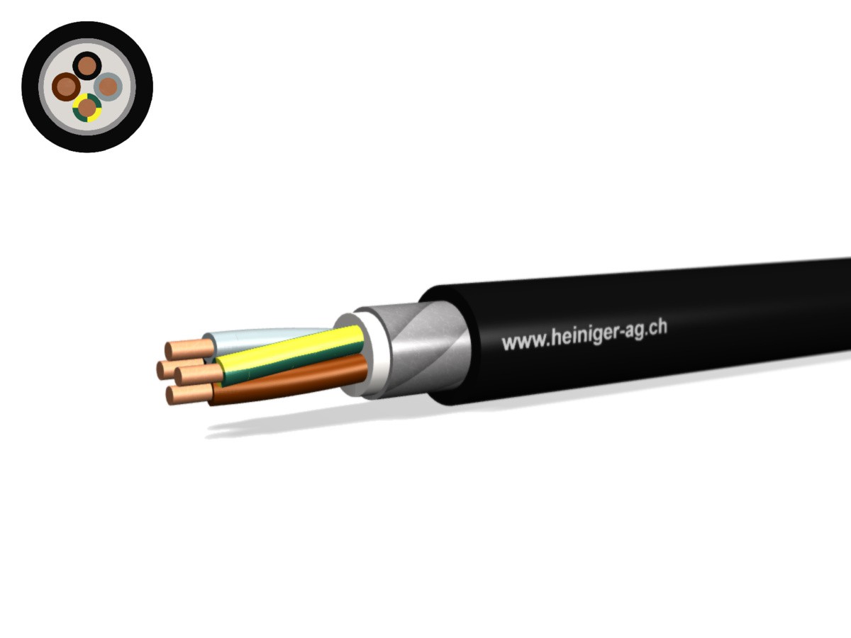 NN-CLN FE05B2 B2ca 4x2.50 LPE nr - san-hal armé 90°C 0.6/1kV