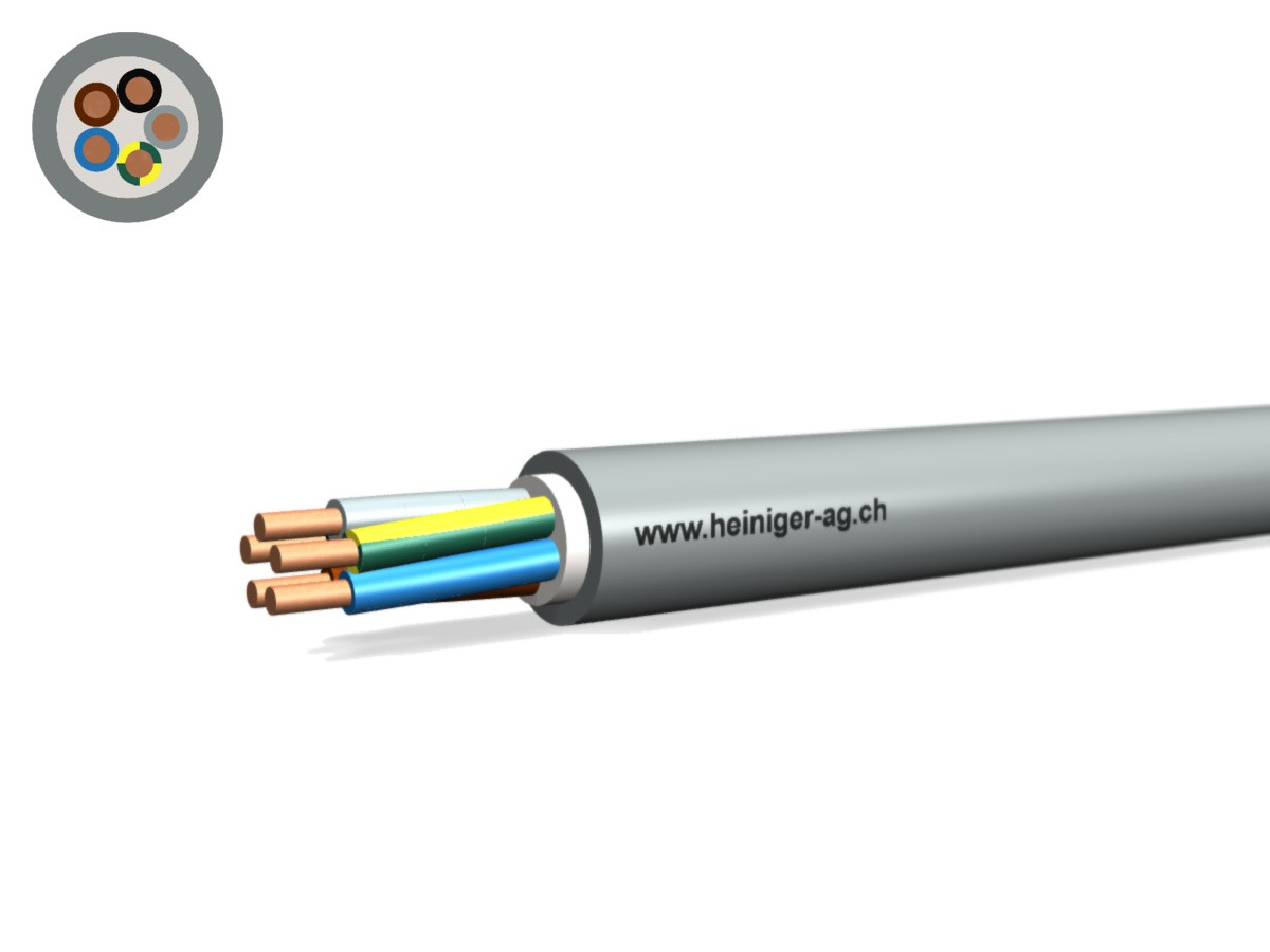 Câble TT Eca 5x1.50 LNPE PVC gr - Câble d'installat. basse tension 0.6/1kV
