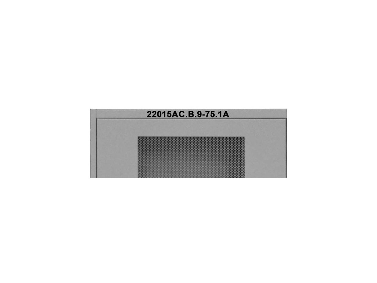 Schrankbeschriftung schwarz aus Folie - Arial 100 Bold / 2.5cm, bis 20 Zeichen
