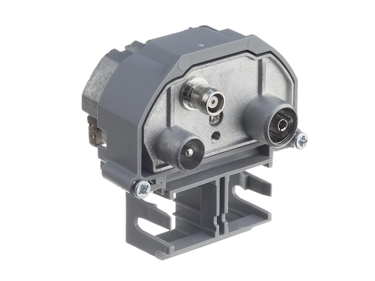R&M HWS Durchgangsdose, DAT65M - 3 Loch, 15dB, mit Widerstand