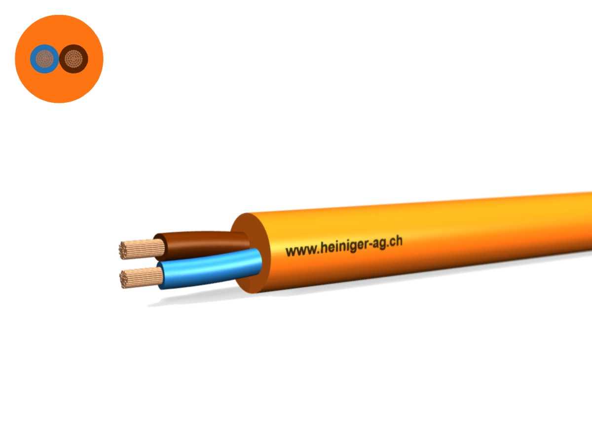 Câble PUR-PUR Fca 2x2.50 LN or N1QQ-F - 0.6/1kV HD 308 S2