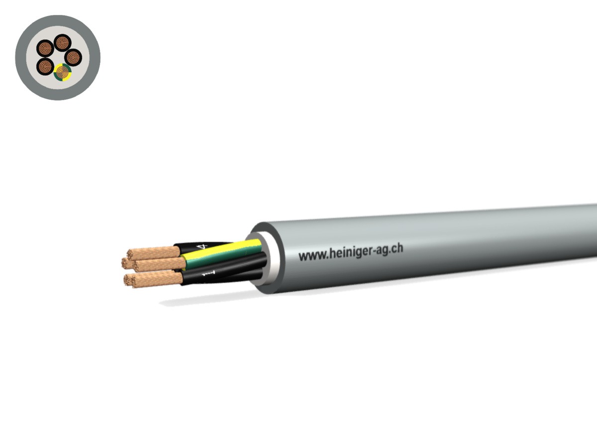 Câble commande Cca-flex 5x0.50 JZ gr - LiHH san-hal 300/500V EN 50399