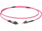 Glasfaser-Patchkabel, LCd - LCd - 50/125 OM4, dupl. violett,Fig.8, L= 1.0m
