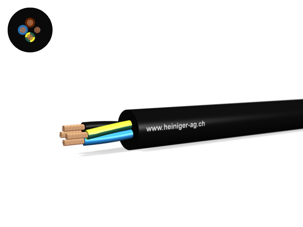 Td Apparate-Kabel Eca 4G1.00 LNPE ws - RAL9010 H05VV-F 300/500V HD 308 S2