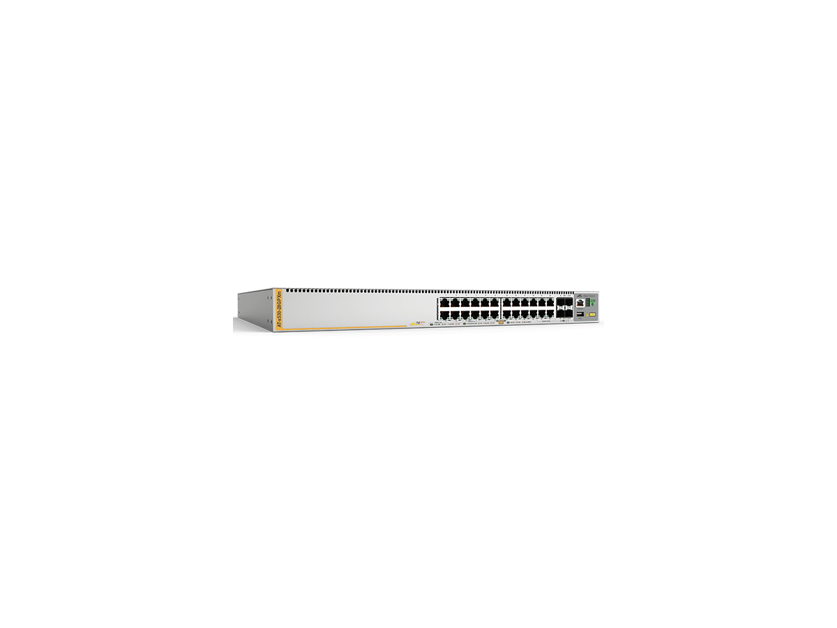 AT-x530-28GPXm,Switch L3,20x10/100/1000T - 4x2.5/5GB, 4xSFP+, PoE, 740W int. PSU