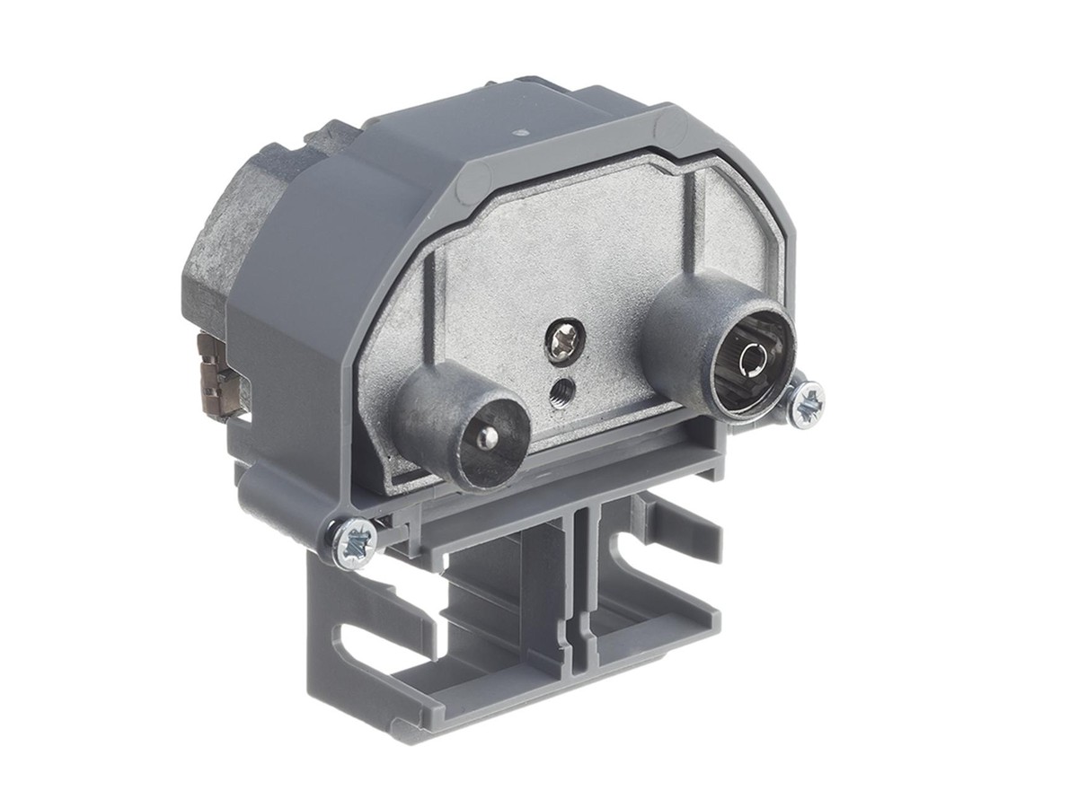 R&M HWS Enddose, IEC-M/F - 2 Loch, 15dB, mit Widerstand