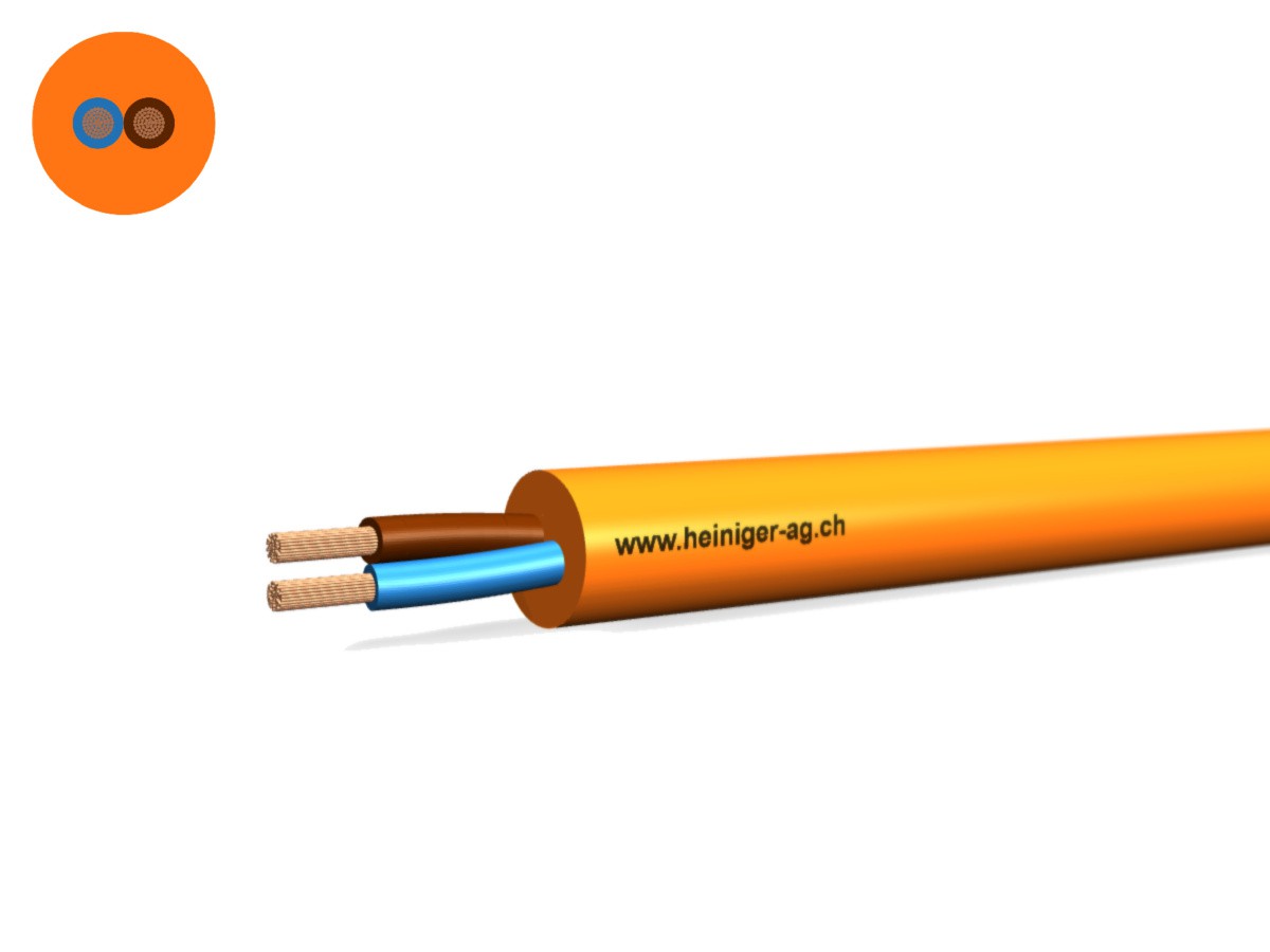 PUR-PUR Kabel Fca 2x1.00 LN or N05QQ-F - 300/500V HD 308 S2