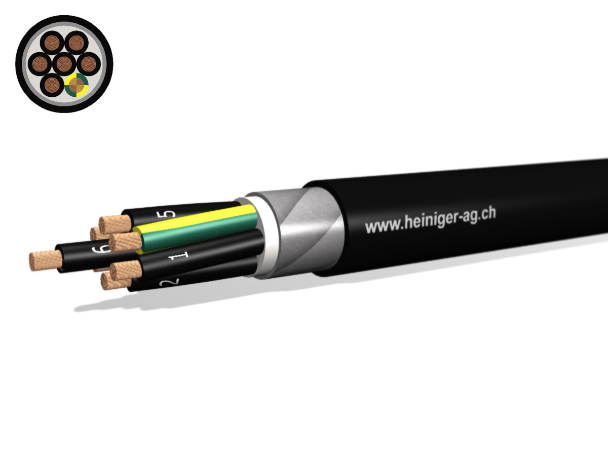 NN-CLN FE05B2 B2ca 7x16 LPE nr - san-hal armé 90°C 0.6/1kV