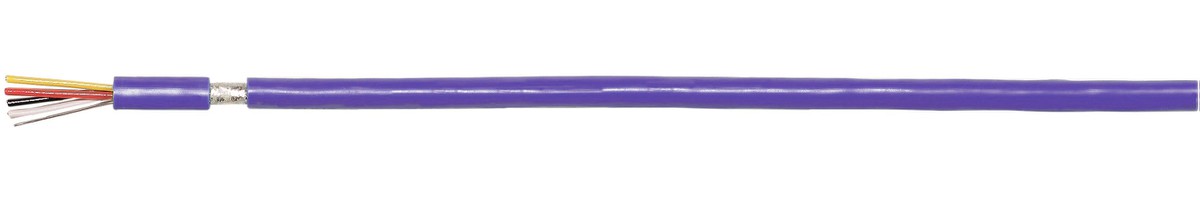 BUS EIB/KNX Cca hal-frei (St) 2x2x0.8 - violet Buskabel abgeschirmt