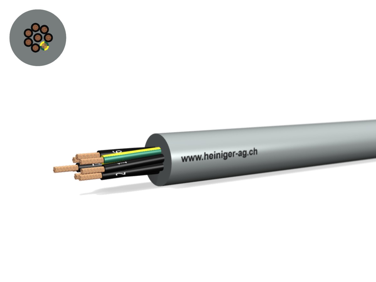 TT-flex Eca PVC 8x0.75 JZ num gr - 300/500V