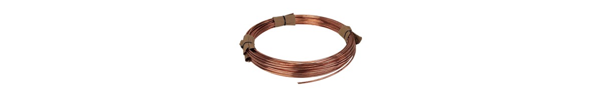 Fil de cuivre nu Cu-W8 mou 8mm rond