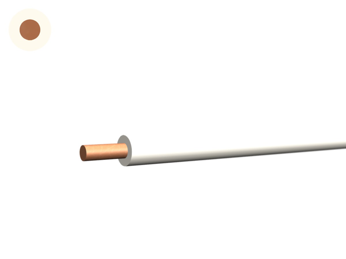 N-Draht Cca hal-frei 1.50 weiss - 450/750V H07Z1-U