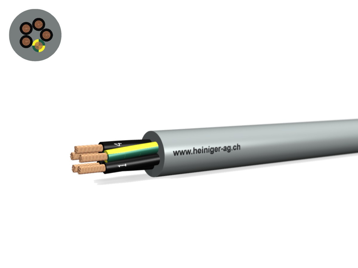 TT-flex Eca PVC 5x1.00 JZ num gr - 300/500V