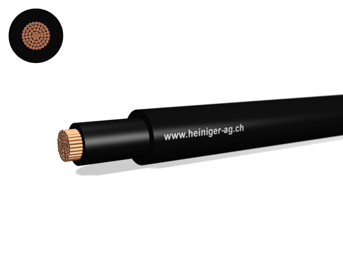 Gdv Anschluss-Kabel Eca 1x95 sw - RAL9005 H07RN-F 450/750V verstärkt,AD8