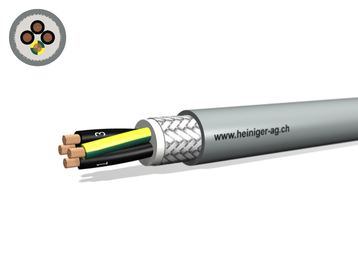 Câble PVC-PUR C 4x10 JZ num gr - 300/500V