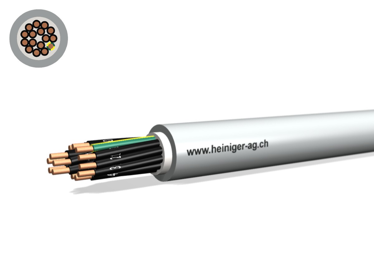 FE05C Kabel Cca hal-frei 16x1.50 LPE gr - 0.6/1kV 90°C EN50399